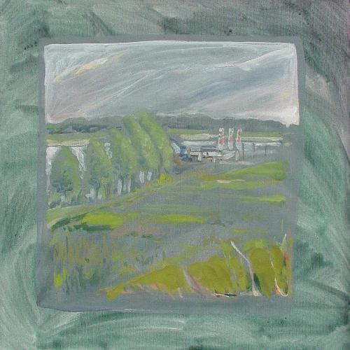 Millingen-Bunkerstation bij zware wind